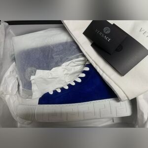 Men's VERSACE Greca high-top lace-up sneakers